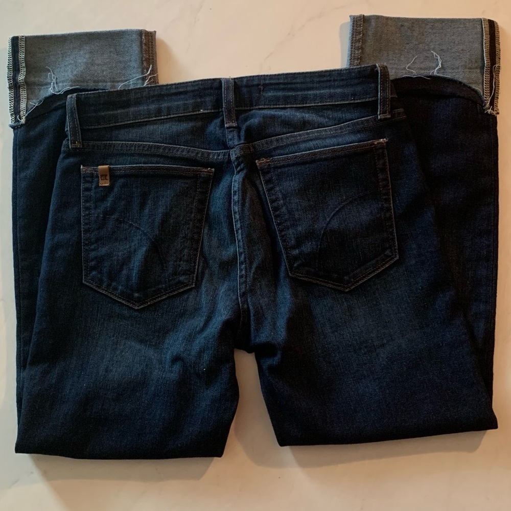 Joe's Jeans Womens Frayed Cuffed Jeans Navy 26 - Picture 5 of 13